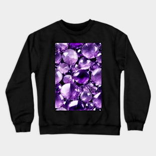 Jewel Pattern - Violet Amethyst, for a bit of luxury in your life! #7 Crewneck Sweatshirt